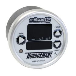 Turbosmart eB2 60mm e-Boost Gauge - White Silver