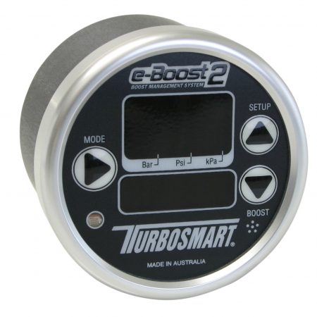 Turbosmart eB2 60mm e-Boost Gauge - Black Silver