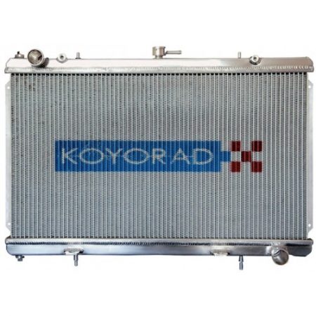 Koyo Aluminum Radiator: 89-92 Mazda RX7 "N-FLO" Dual Pass